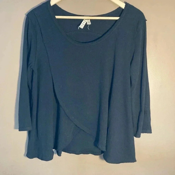 We The Free Tops - Free People cotton  black long sleeve tee